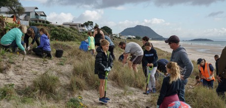 Volunteers help out at a Coast Care event