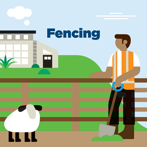fencing illustration