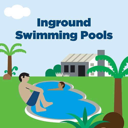 inground swimming illustration
