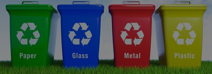 recycling bins