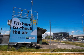 air monitoring equipment, Mt Maunganui