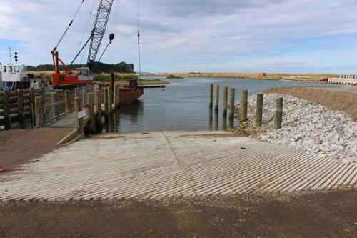 An upgraded new boat ramp at Ford Road, near Maketu.