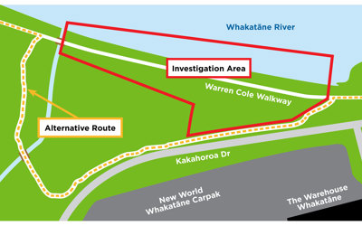 5436 Whakatane Warren Cole Walkway Map 