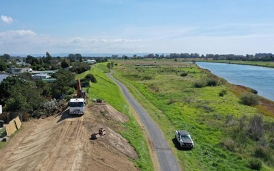 Whakatāne stopbank