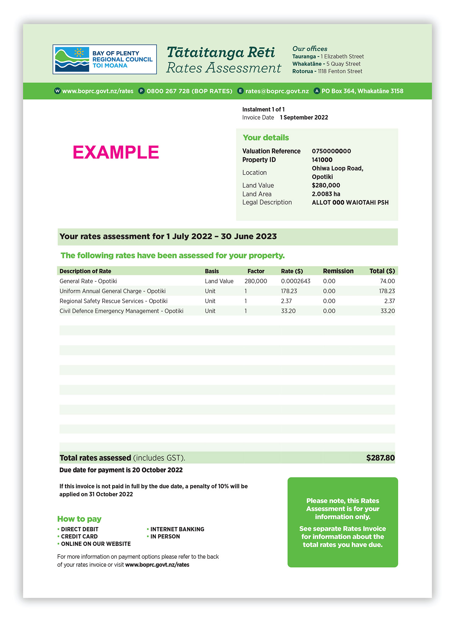 Image of rates assessment