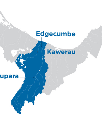 Flood defences Rangitāiki-Tarawera Rivers Scheme The Rangitāiki-Tarawera Rivers Scheme covers the Rangitāiki River with a 3005km2 catchment and the Tarawera...