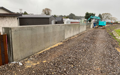 Finish line is in sight for floodwalls