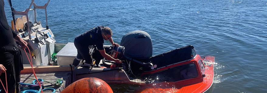 refloating a boat
